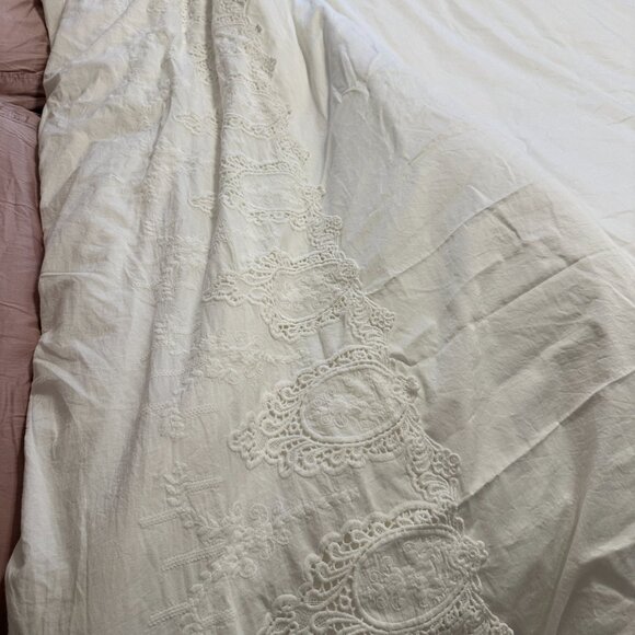 Beige Ruffle Duvet Set - Picture 6 of 9